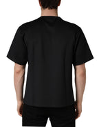Dolce & Gabbana Black Have Fun Embellished Crew Neck T-shirt