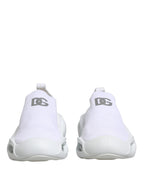 Dolce & Gabbana White Slip On Wave Low Top Sneakers Shoes