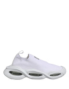 Dolce & Gabbana White Slip On Wave Low Top Sneakers Shoes