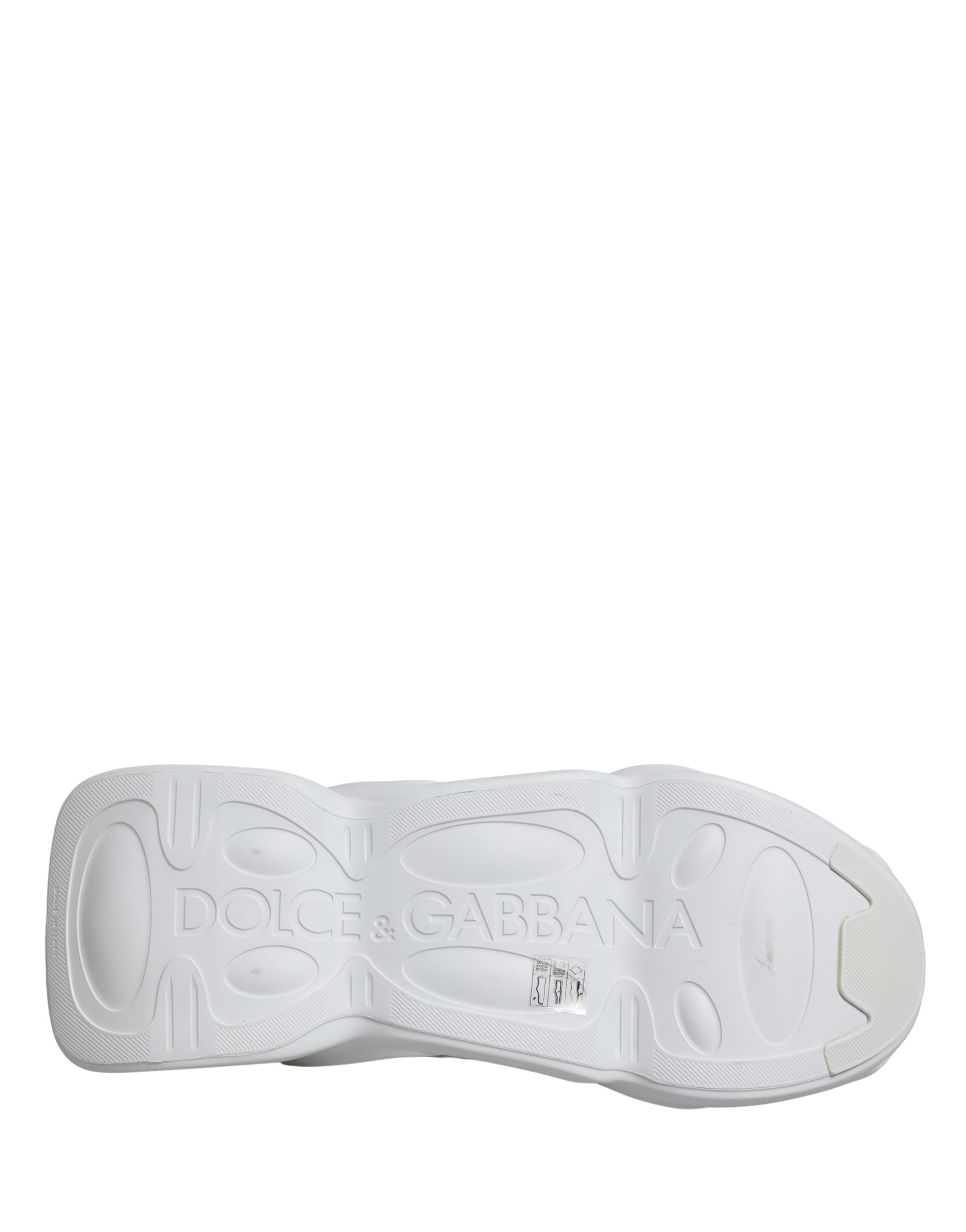 Dolce & Gabbana White Slip On Wave Low Top Sneakers Shoes