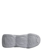 Dolce & Gabbana Gray Slip On Wave Low Top Sneakers