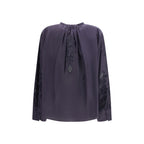 Forte_Forte Blue Cotton Pattern Shirt