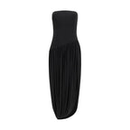Ferragamo Black Viscose Cocktail Dress