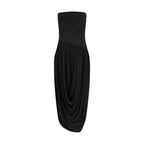 Ferragamo Black Viscose Cocktail Dress