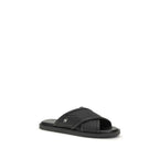 Ferragamo Black Calf Leather Bos Taurus Sandals