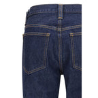 Khaite Blue Cotton Straight-Leg Jeans