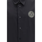 Versace Jeans Black Cotton Dress Shirt