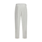 Dolce & Gabbana White Cotton Casual Pants