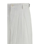 Dolce & Gabbana White Cotton Casual Pants