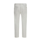 Dsquared² White Cotton Slim Fit Jeans