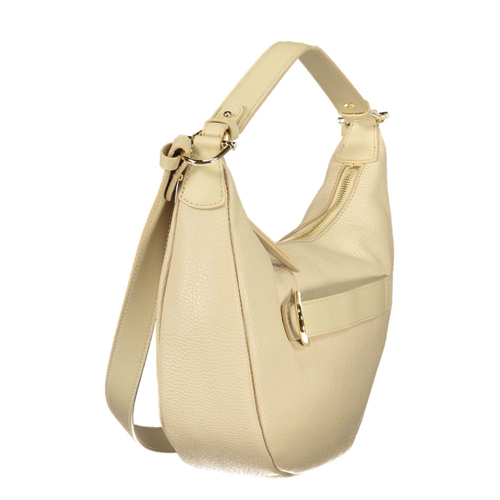 Coccinelle Beige Leather Women Handbag