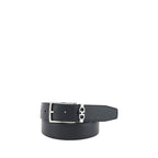 Ferragamo Black Leather Regular Belt