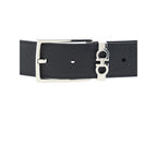Ferragamo Black Leather Regular Belt