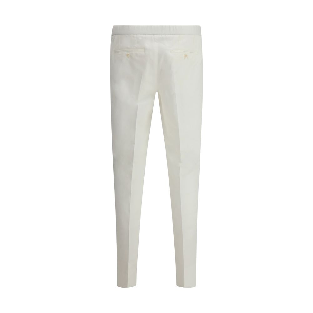 Brioni White Linen Pants