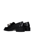 Prada Black Leather Slip-On Loafers