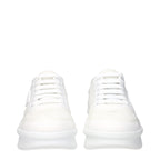 Prada White Fabric Athletic Sneakers