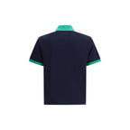 Versace Blue Cotton Polo Shirt
