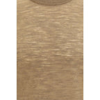 Brooksfield Beige Linen Shortsleeve Shirt