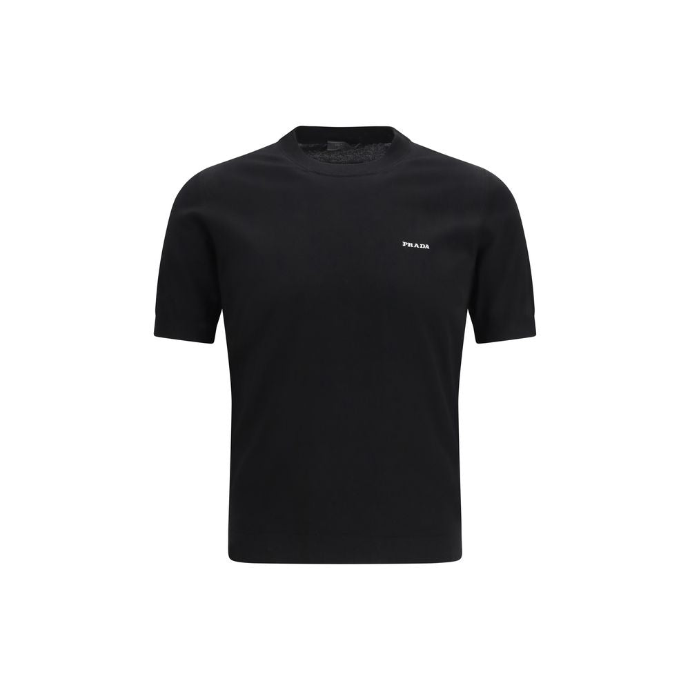 Prada Black Cotton T-Shirt