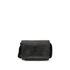 Saint Laurent Black Calf Leather Bos Taurus Shoulder Bag