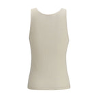 Saint Laurent Beige Cotton Tank Tops
