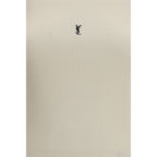 Saint Laurent Beige Cotton Tank Tops
