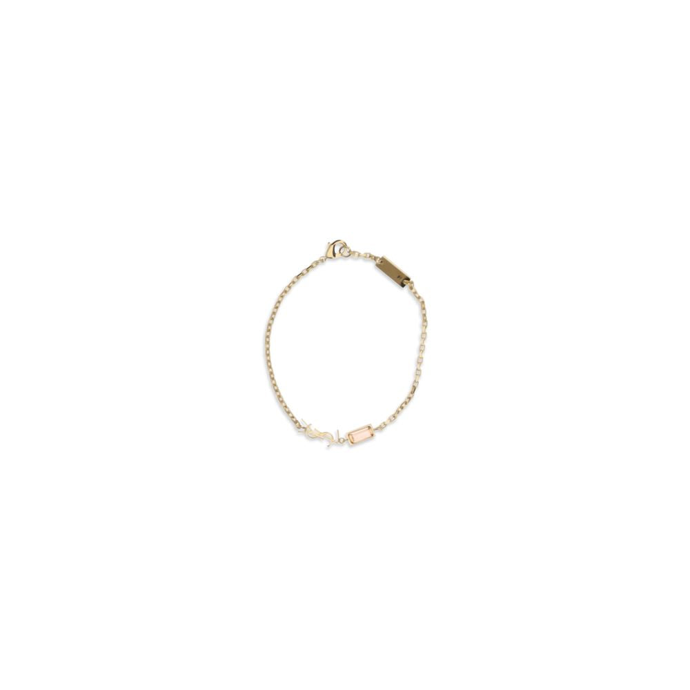 Saint Laurent Gold Metal Bracelet