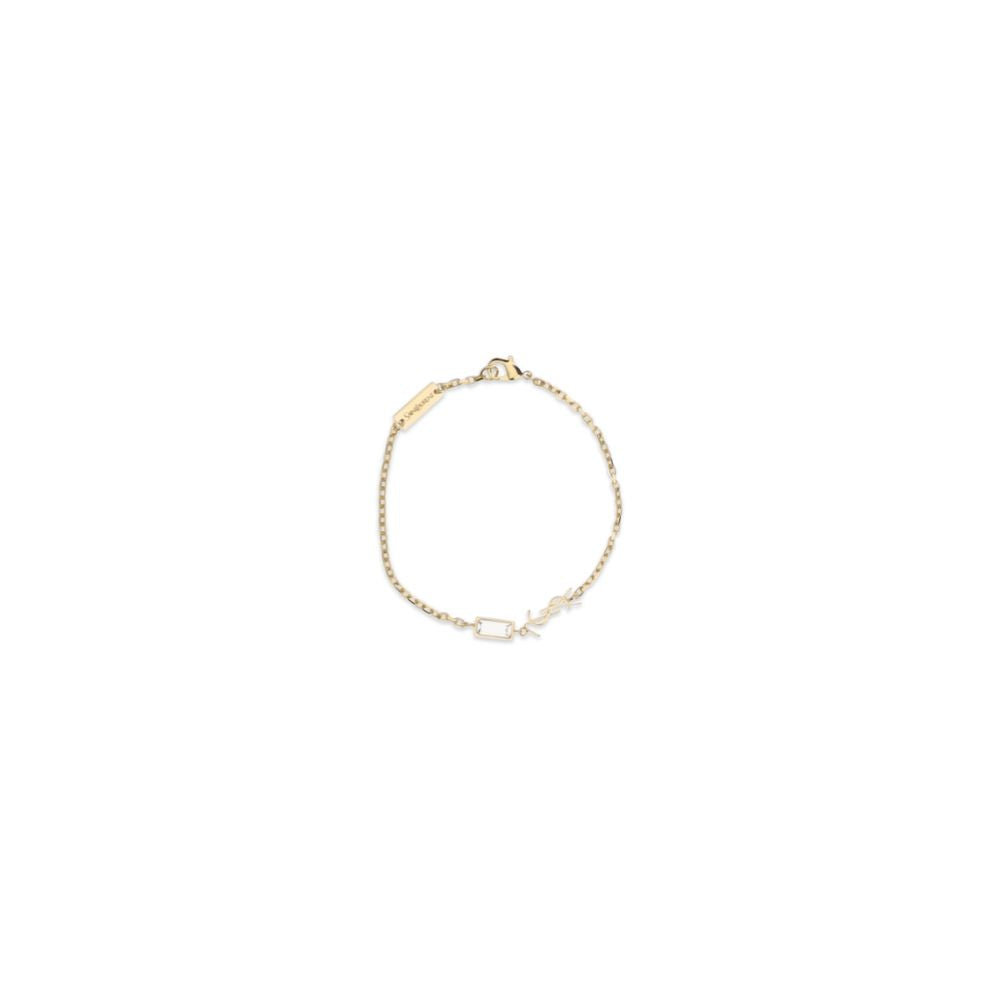 Saint Laurent Gold Metal Bracelet