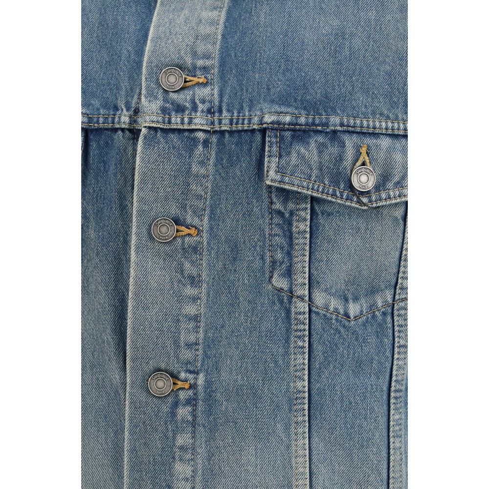 Saint Laurent Blue Cotton Denim Jacket