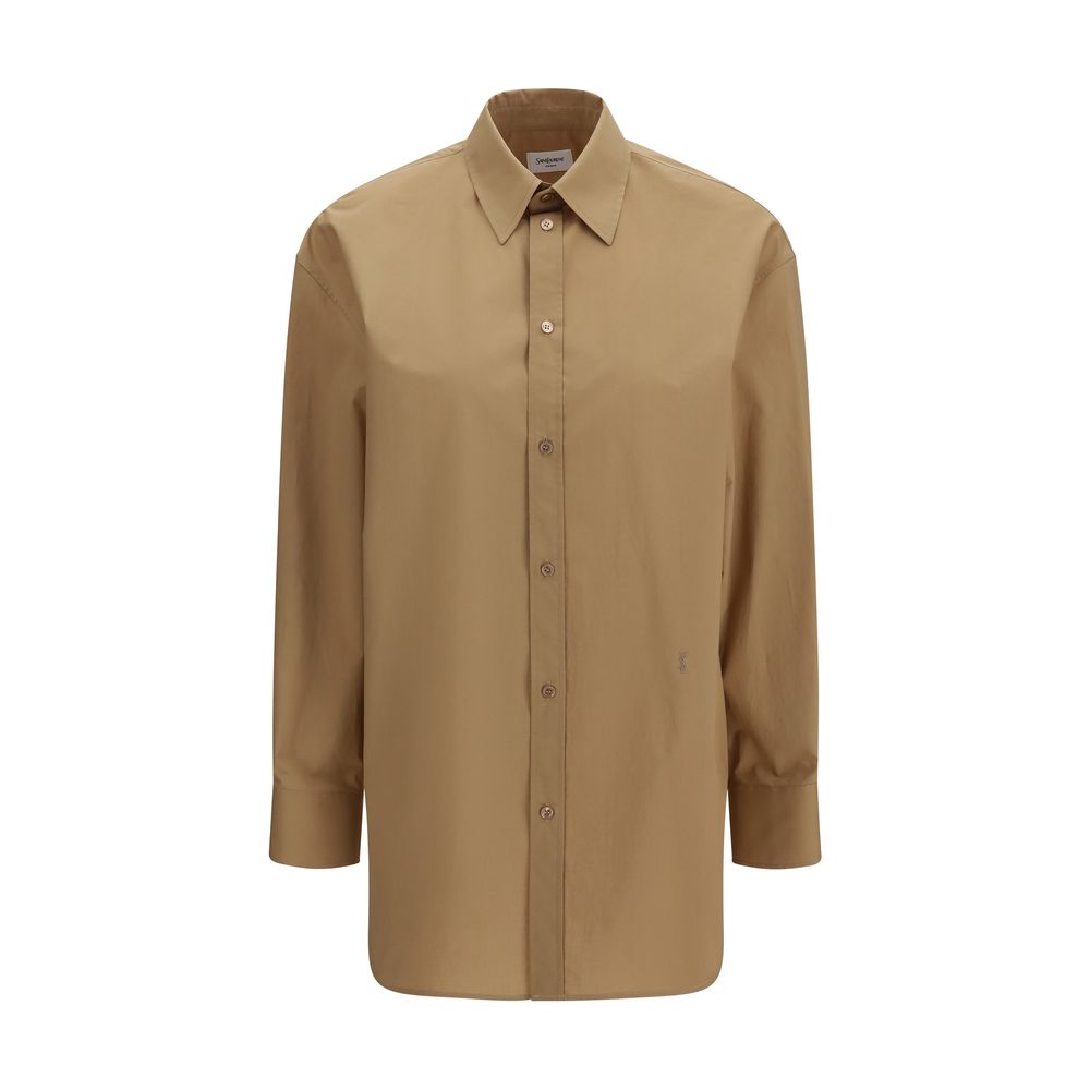 Saint Laurent Beige Cotton Dress Shirt