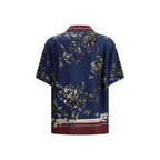 Dolce & Gabbana Blue Silk Pattern Shirt
