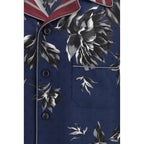 Dolce & Gabbana Blue Silk Pattern Shirt
