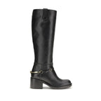 Chloé Black Calf Leather Bos Taurus Lace-Up Boots
