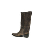 Khaite Brown Calf Leather Bos Taurus Boots