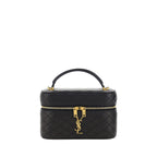 Saint Laurent Black Calf Leather Bos Taurus Handbag