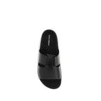 Dolce & Gabbana Black Calf Leather Bos Taurus Sandals