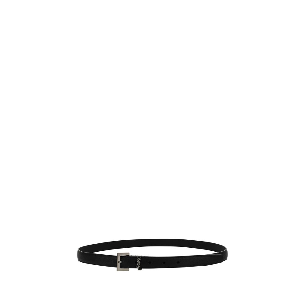 Saint Laurent Black Lamb Ovis Aries Aries Regular Belt