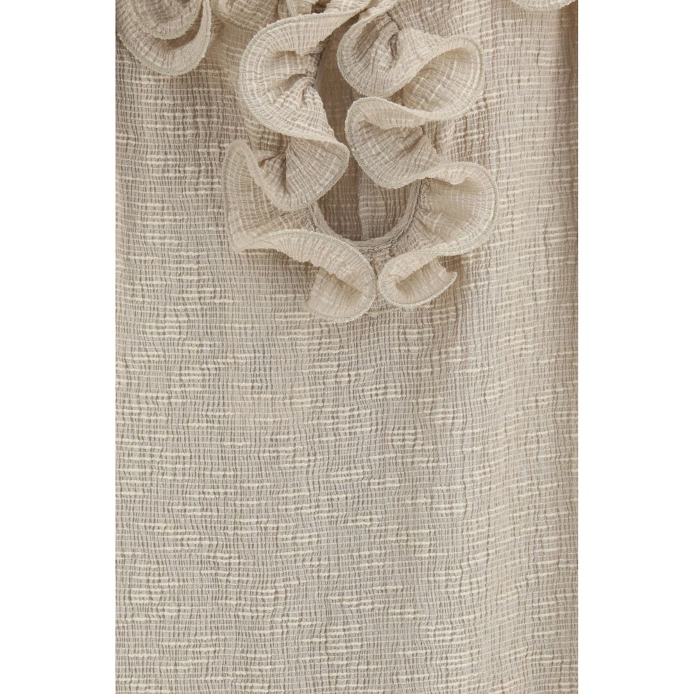 Magda Butrym Beige Lyocell Casual Dress