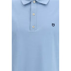Ferragamo Blue Cotton Polo Shirt