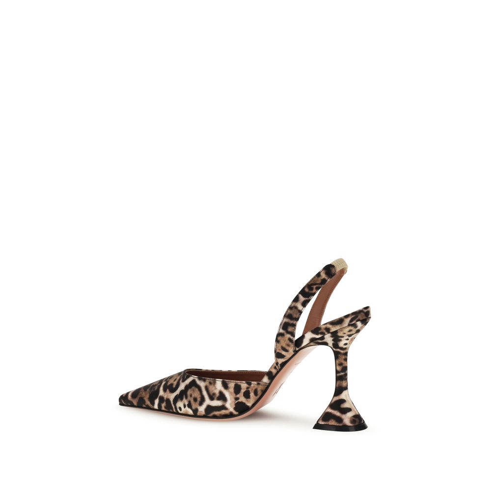 Amina Muaddi Multicolor Calf Leather Bos Taurus High Heel Pumps