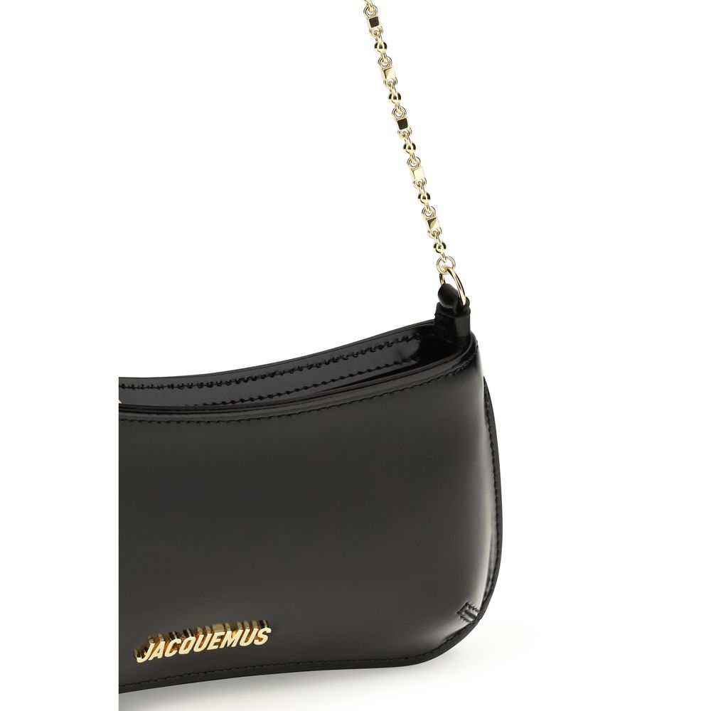 Jacquemus Black Calf Leather Bos Taurus Shoulder Bag