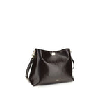 Dolce & Gabbana Brown Calf Leather Bos Taurus Shoulder Bag