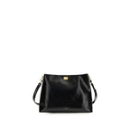 Dolce & Gabbana Black Calf Leather Bos Taurus Shoulder Bag