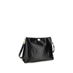 Dolce & Gabbana Black Calf Leather Bos Taurus Shoulder Bag