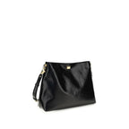 Dolce & Gabbana Black Calf Leather Bos Taurus Shoulder Bag