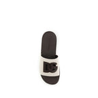 Dolce & Gabbana Beige Calf Leather Bos Taurus Flat Sandals