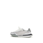 Dolce & Gabbana Gray Calf Leather Bos Taurus Athletic Sneakers