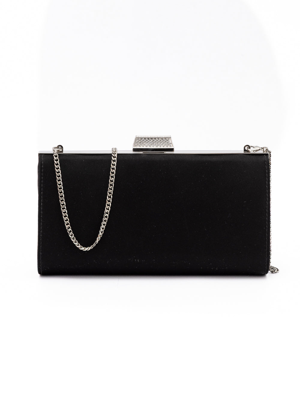 Jimmy Choo Black Satin Crossbody Bag