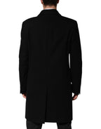 Dolce & Gabbana Black Heraldic Patch Single Breasted Blazer Jacket