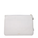 Versace White Leather Clutch Bag